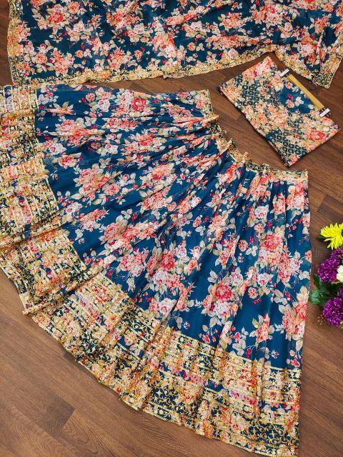 MC9202 ORGENZA Lehenga Choli Wholesalers in Ahmedabad